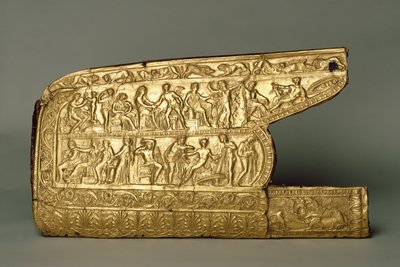 Ajuste de carcaj para arco y flechas, del túmulo funerario de Chertomlyk, estepa, siglo IV a.C. de Scythian